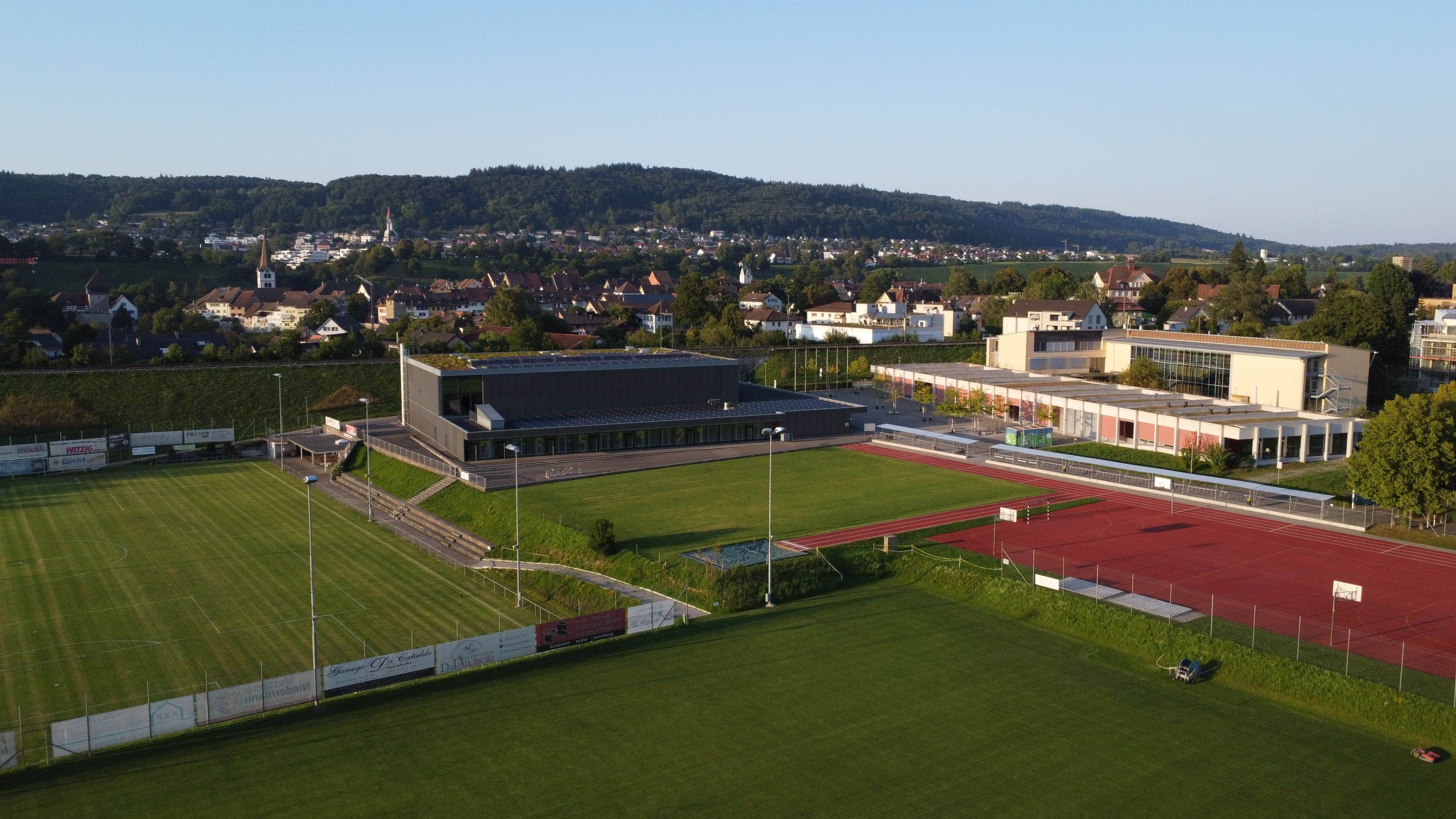 Firmengelände Luftaufnahme