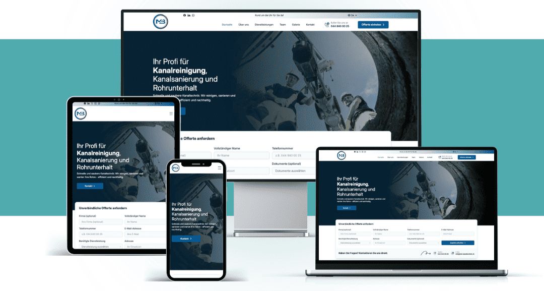 MB Kanaltechnik – Rebranding & Website